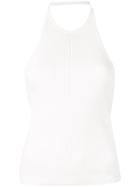 T By Alexander Wang Halterneck Top - White