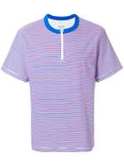 Noon Goons Zip Detail Striped T-shirt - Multicolour