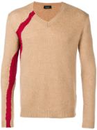 Roberto Collina Side Stripe Sweater - Neutrals