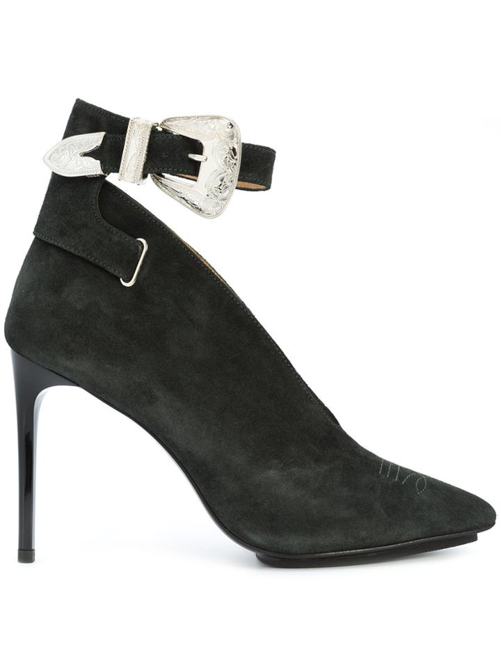 Toga Pulla Buckle Strap Pumps - Green
