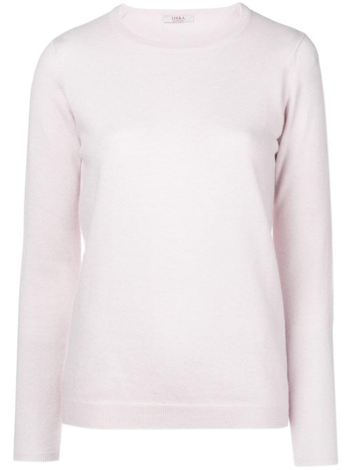 Liska Cashmere Crew Neck Sweater - Pink