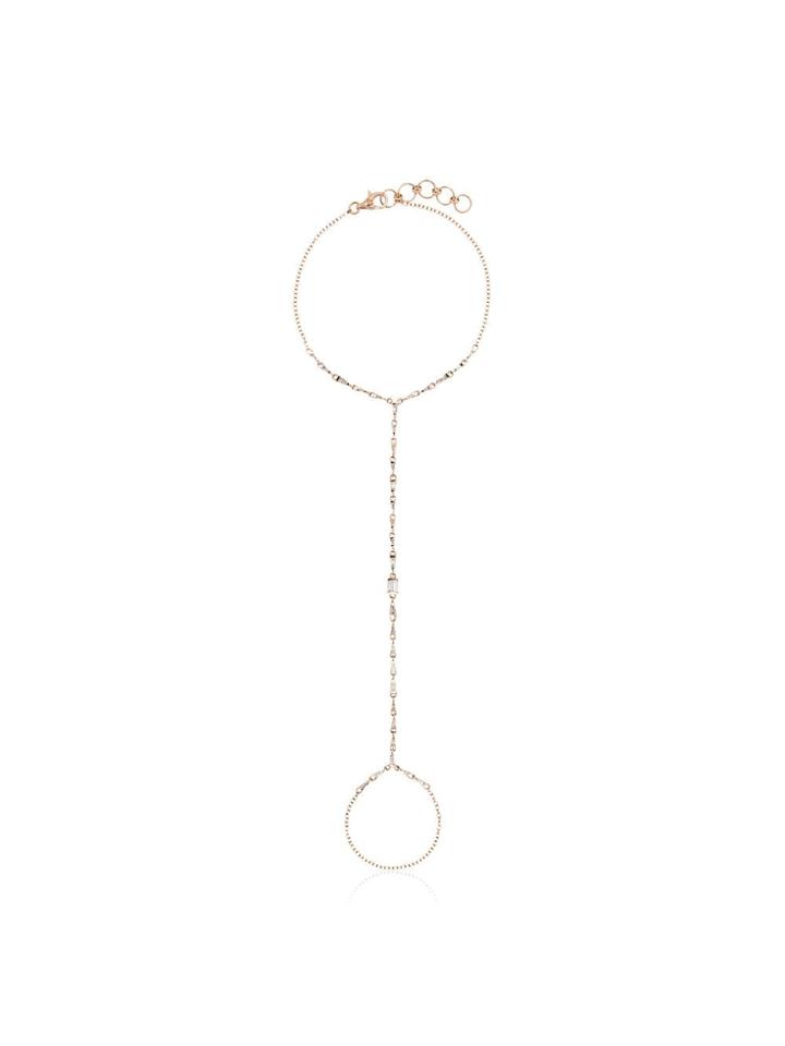 Shay 18kt Rose Gold Diamond Embellished Hand Bracelet