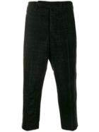 Rick Owens Slim Cropped Trousers - Black