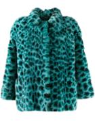 Simonetta Ravizza Animal Print Jacket - Blue