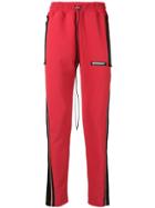 Represent Side Stripe Track Trousers - Red