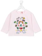 Anne Kurris Jungle Paradiso Sweatshirt, Girl's, Size: 8 Yrs, Pink/purple