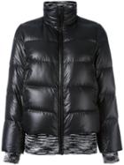 M Missoni Blurry Stripes Detailing Jacket, Women's, Size: 42, Black, Polyester/polyamide/feather Down