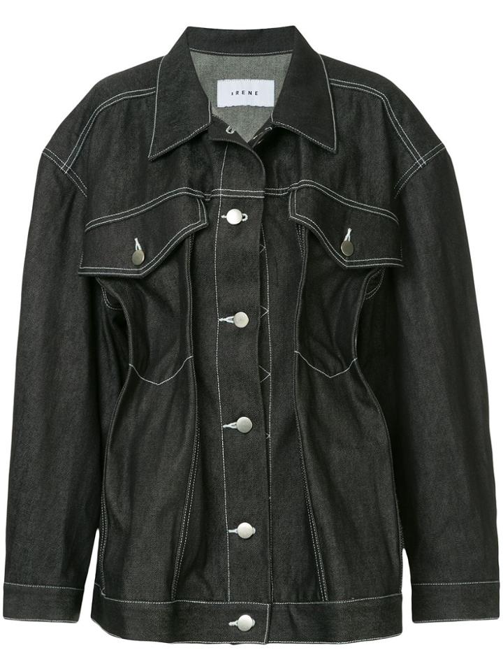 Irene Oversized Denim Jacket - Blue