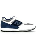 Hogan Patched Lace-up Trainers - White