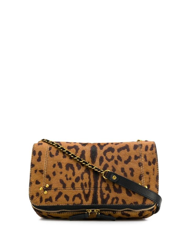 Jérôme Dreyfuss Bob Leopard Shoulder Bag - Brown