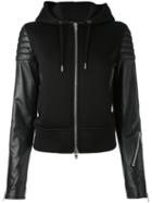Givenchy - Hooded Jacket - Women - Cotton/lamb Skin/acetate/viscose - 36, Black, Cotton/lamb Skin/acetate/viscose