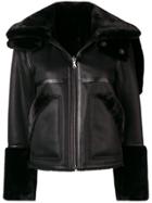 Urbancode Faux-fur Reversible Jacket - Black