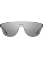 Prada Eyewear Linea Rossa Stubb Sunglasses - Metallic