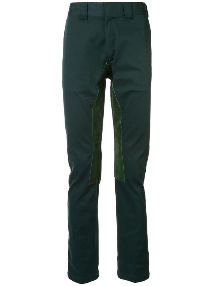 Facetasm Panelled Chino Trousers - Green