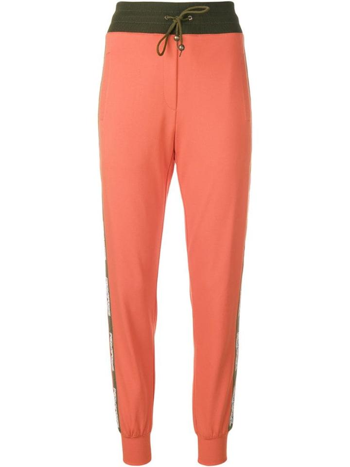 Mr & Mrs Italy Logo Tape Track Pants - Yellow