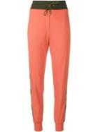 Mr & Mrs Italy Logo Tape Track Pants - Yellow
