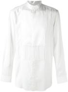 Givenchy Fringed Panel Shirt, Men's, Size: 40, White, Viscose/silk