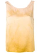 Raquel Allegra Relaxed Ombré Shirt - Yellow