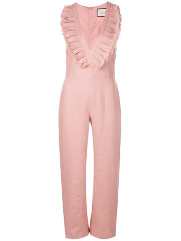 Alexis Odalys Ruffled Collar Jumpsuit - Pink