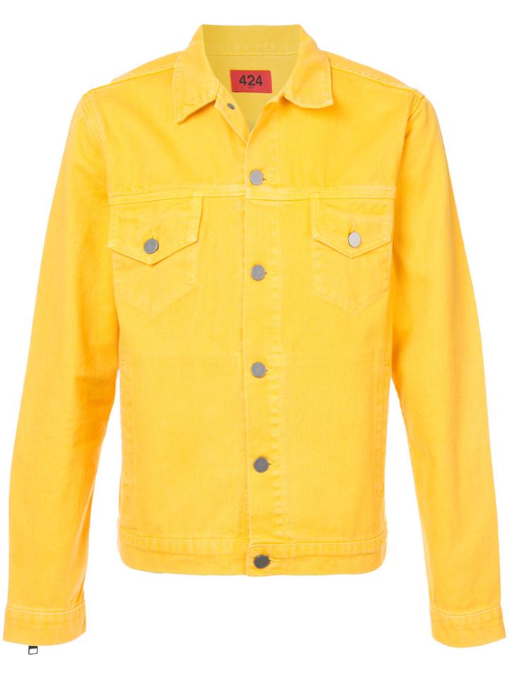 424 Fairfax Classic Denim Jacket - Yellow & Orange