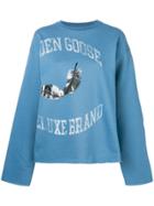 Golden Goose Deluxe Brand Feather Logo Sweatshirt - Blue