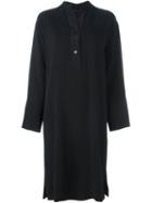 Joseph Henley Dress, Women's, Size: 44, Black, Viscose/acetate/spandex/elastane/silk