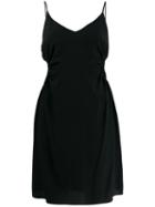 Rokh Cut-out Fitted Dress - Black