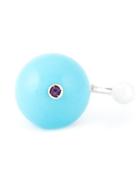 Delfina Delettrez 'stone-edge Piercing' Ring - Blue