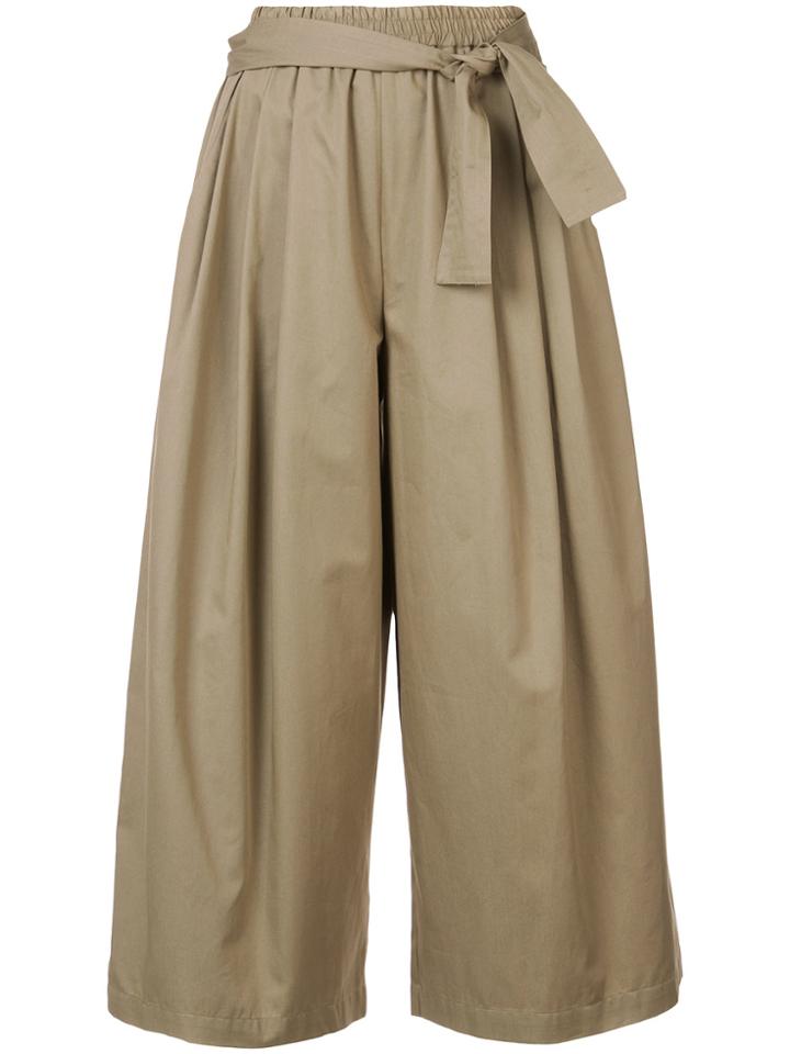 Tome Cropped Palazzo Pants - Nude & Neutrals