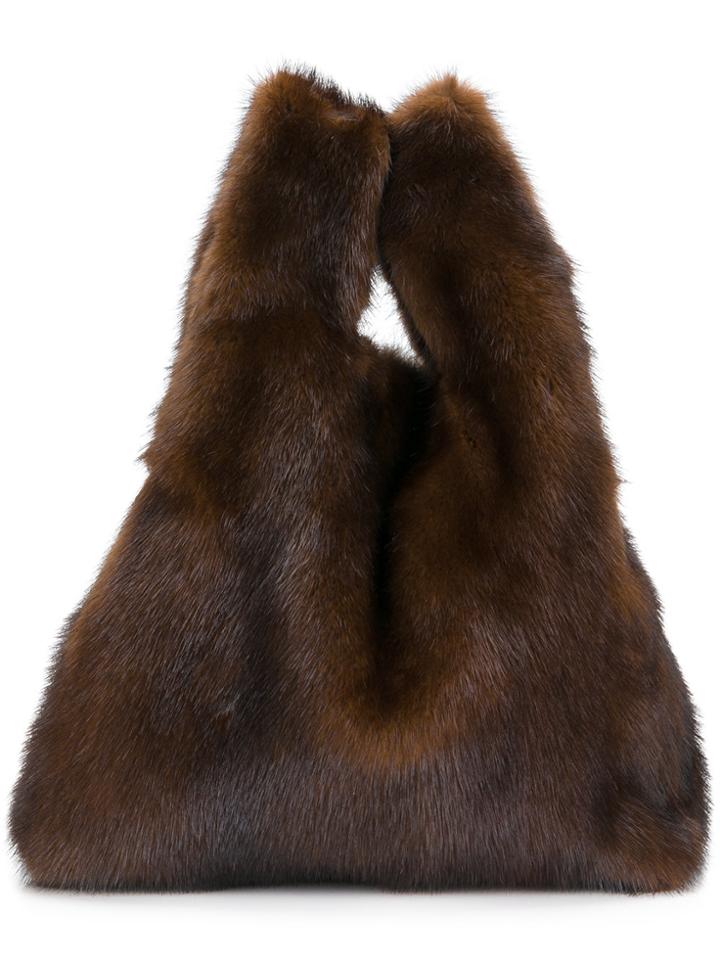 Simonetta Ravizza Furrissima Tote - Brown