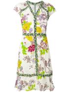 Etro - Floral Shift Dress - Women - Silk/viscose - 42, Women's, White, Silk/viscose