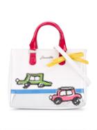Simonetta - Sequin Embellished Car Tote - Kids - Cotton/polyester/polyurethane/cupro - One Size, White