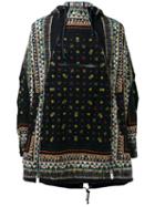 Sacai Poncho Jacket, Men's, Size: 2, Black, Cotton/polyester