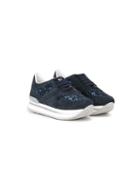 Hogan Kids Glitter Sneakers, Girl's, Size: 28, Blue