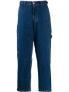 Ami Alexandre Mattiussi Straight-leg Buckle-side Jeans - Blue