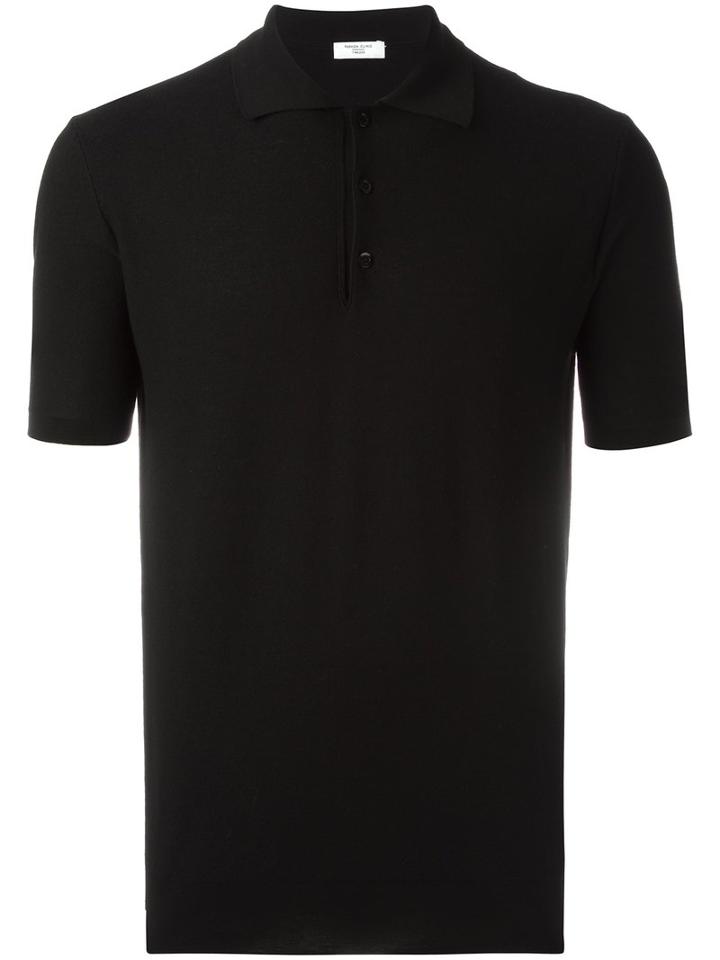 Fashion Clinic Timeless Shortsleeved Polo Shirt, Men's, Size: 52, Black, Wool