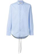 Corelate Contrasting-trim Shirt - Blue