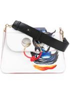 J.w.anderson - Animated Print Medium 'pierce' Bag - Women - Leather - One Size, White, Leather