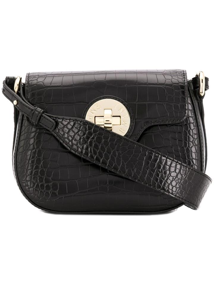 Emporio Armani Twist Lock Cross-body Bag - Black