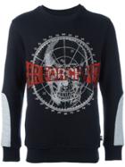 Philipp Plein Skull Embellished Sweatshirt - Black