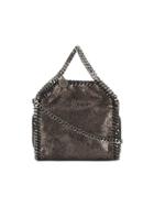 Stella Mccartney Mini Metallic Pewter Falabella Shoulder Bag