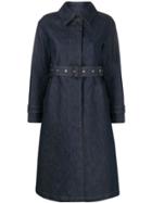 Mackintosh Roslin Single Breasted Trench Coat - Blue