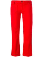 The Seafarer Straight Cropped Jeans - Red