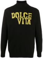 Mc2 Saint Barth Dolce Vita Intarsia Jumper - Black