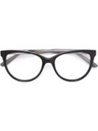 Bottega Veneta Eyewear Cat Eye Frame Glasses, Black, Acetate
