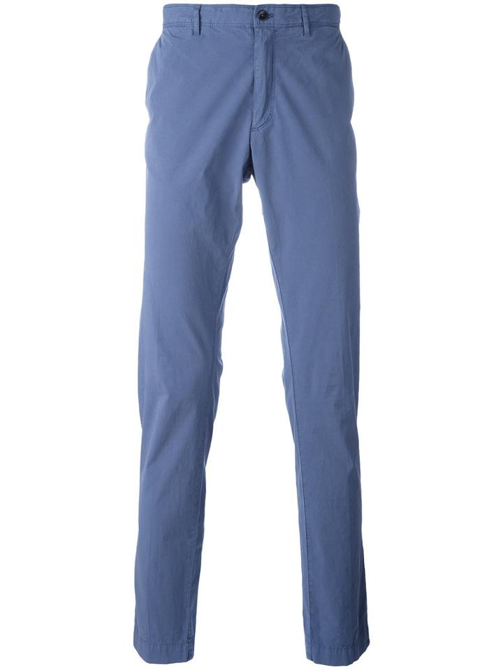 Hackett Skinny Trousers, Men's, Size: 34, Blue, Cotton/spandex/elastane