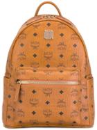 Mcm 'stark' Small Backpack - Brown