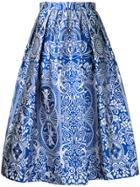 Mary Katrantzou Bowles Jacquard Midi Skirt - Blue