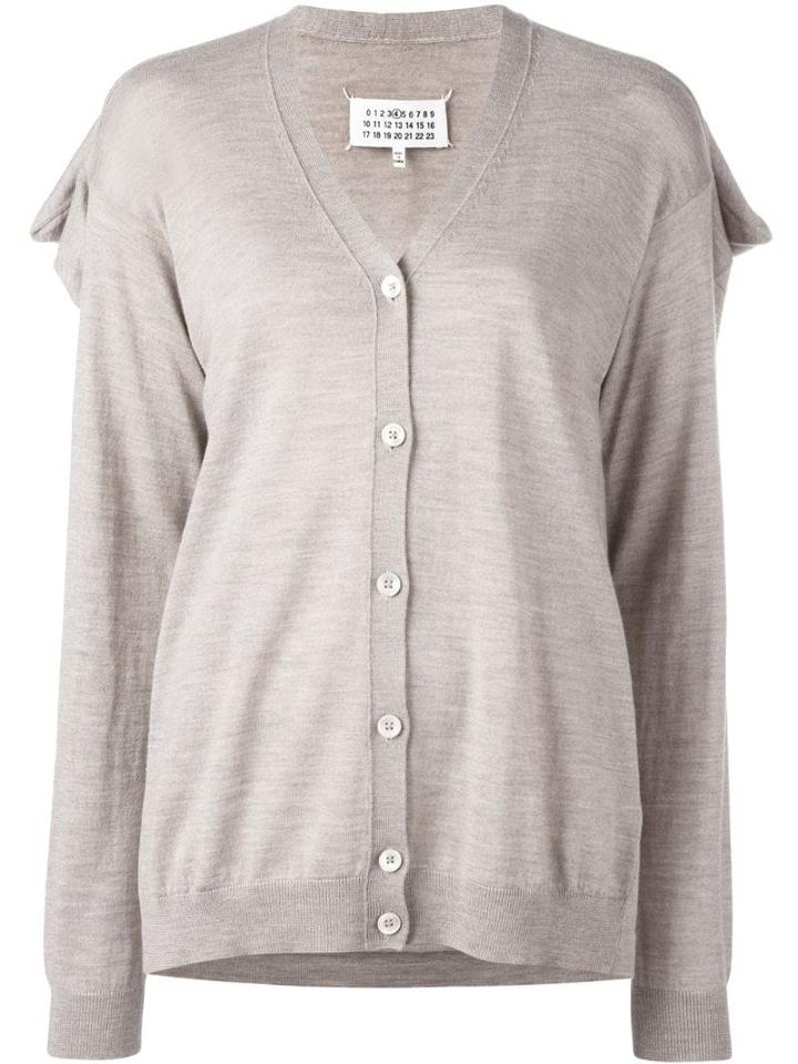 Maison Margiela Draped Back Knit Cardigan - Neutrals