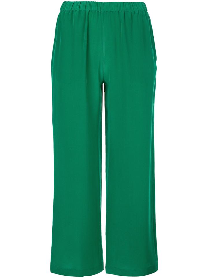 Aspesi Cropped Flared Trousers - Green